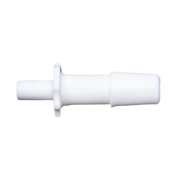 Cole Parmer Luer to Hose Barb Fitting, Straight Adapter, White Nylon, Cleanoom, M Slip Luerx1/8in ID; 10PK LMS-2MN-QC - main